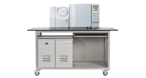 mobile laboratory bench for Shimadzu QP2010 Ultra GC/MS