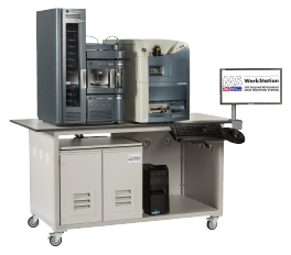 Mobile laboratory bench for MS Mass Spec instruments options