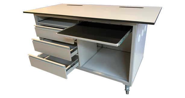 mobile laboratory bench for Agilent 5800 ICP OES